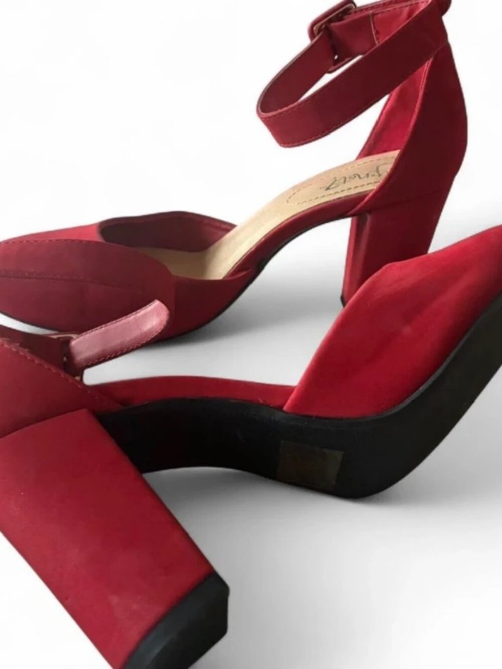 Red Platform Heels